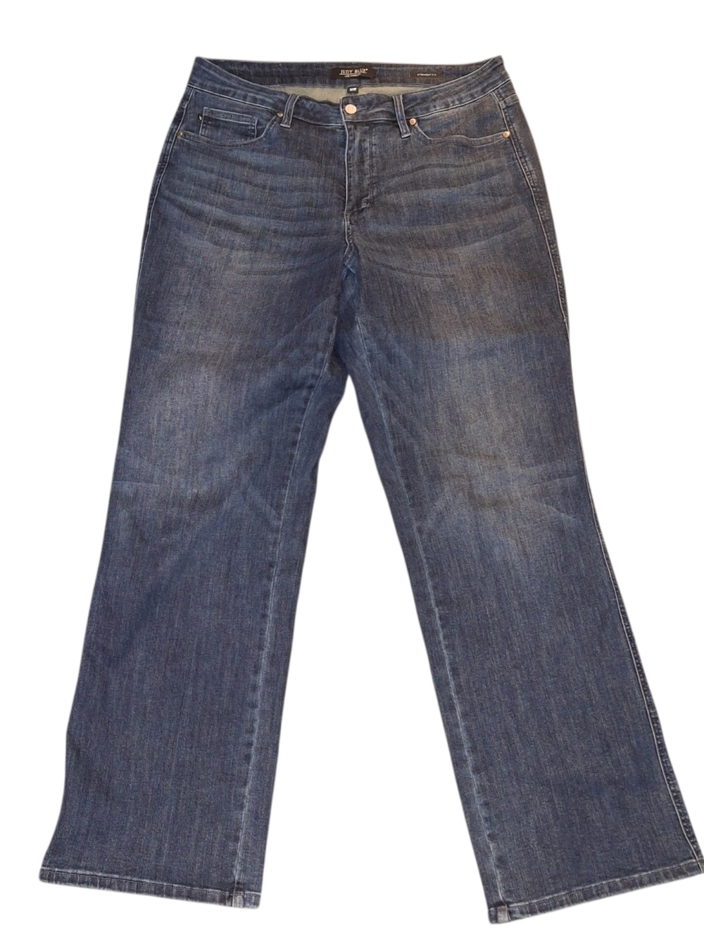 Judy Blue Dark Blue Women's Straight-Leg Jeans 18x33